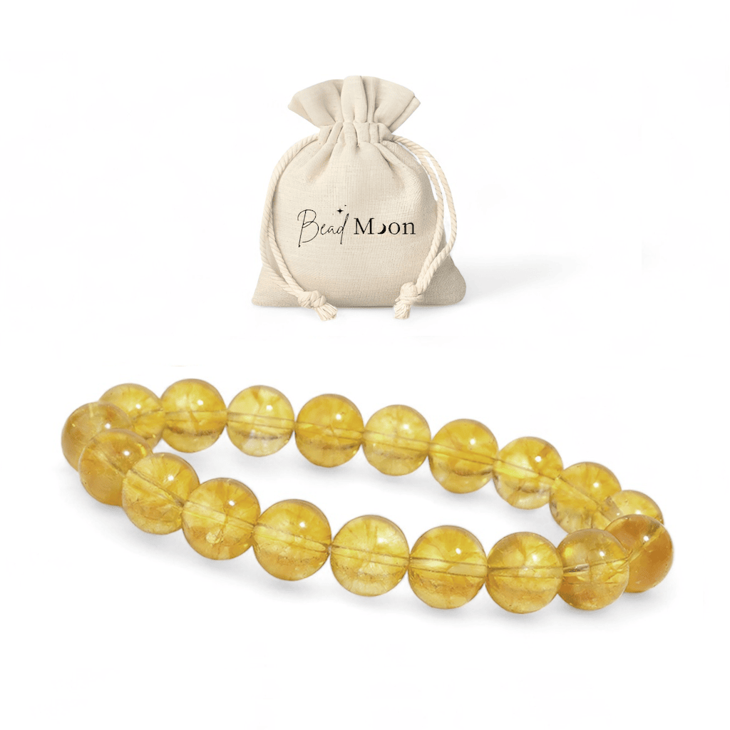 Bracelet en Citrine – Bijou pour apporter de la joie et de l’énergie positive, pierre naturelle favorisant l’optimisme et la vitalité.