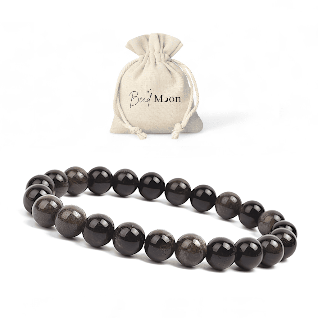 Bracelet en Obsidienne Dorée – Bijou pour la libération des dépendances, pierre naturelle favorisant la transformation et la protection.