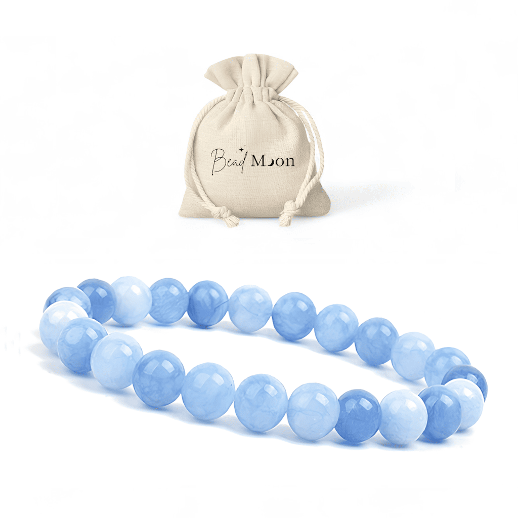 Bracelet en Aigue-Marine – Bijou anti-stress et anti-anxiété, pierre naturelle pour apaiser les tensions et favoriser la sérénité.