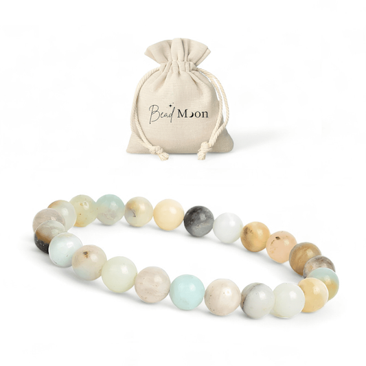 Bracelet en Amazonite – Bijou stimulant la créativité, pierre naturelle favorisant l’inspiration et l'innovation.