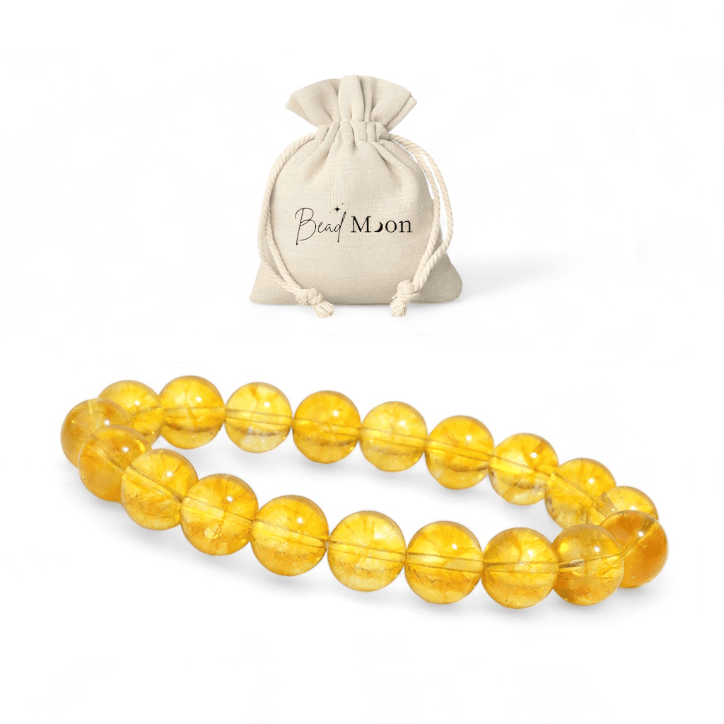 Bracelet en Citrine – Bijou pour apporter de la joie et de l’énergie positive, pierre naturelle favorisant l’optimisme et la vitalité.