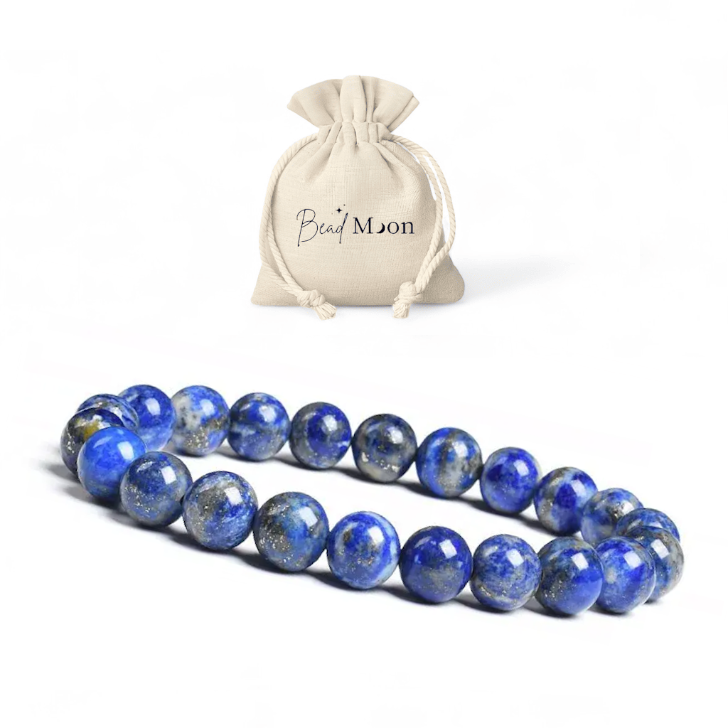 Bracelet en Lapis-Lazuli – Bijou pour améliorer la communication, pierre naturelle favorisant l’expression claire et la confiance.