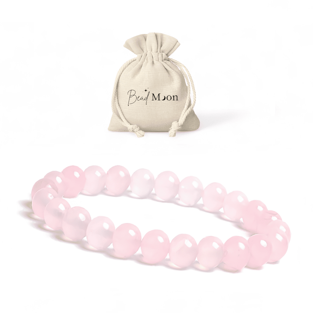 Bracelet en Quartz Rose – Bijou pour renforcer l’amour et l’harmonie relationnelle, pierre naturelle favorisant l’équilibre émotionnel.